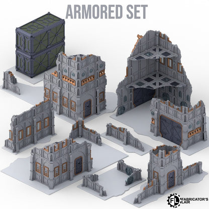 Armored Foldable Sci-Fi Terrain – Full Table Set