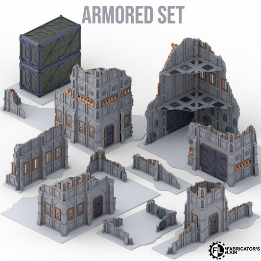 Armored Foldable Sci-Fi Terrain – Full Table Set