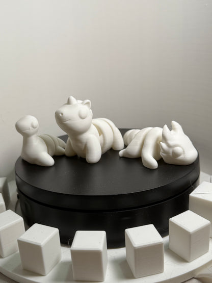 Paint Your Own Critter Kit – 3D Printed DIY Craft with 3 Critters, 12 Paints & Brushes | Fun Creative Activity for Kids & Adults