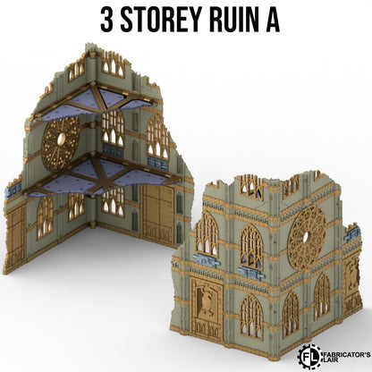 Gothic Ruins Foldable Sci-Fi Terrain – Full Table Set